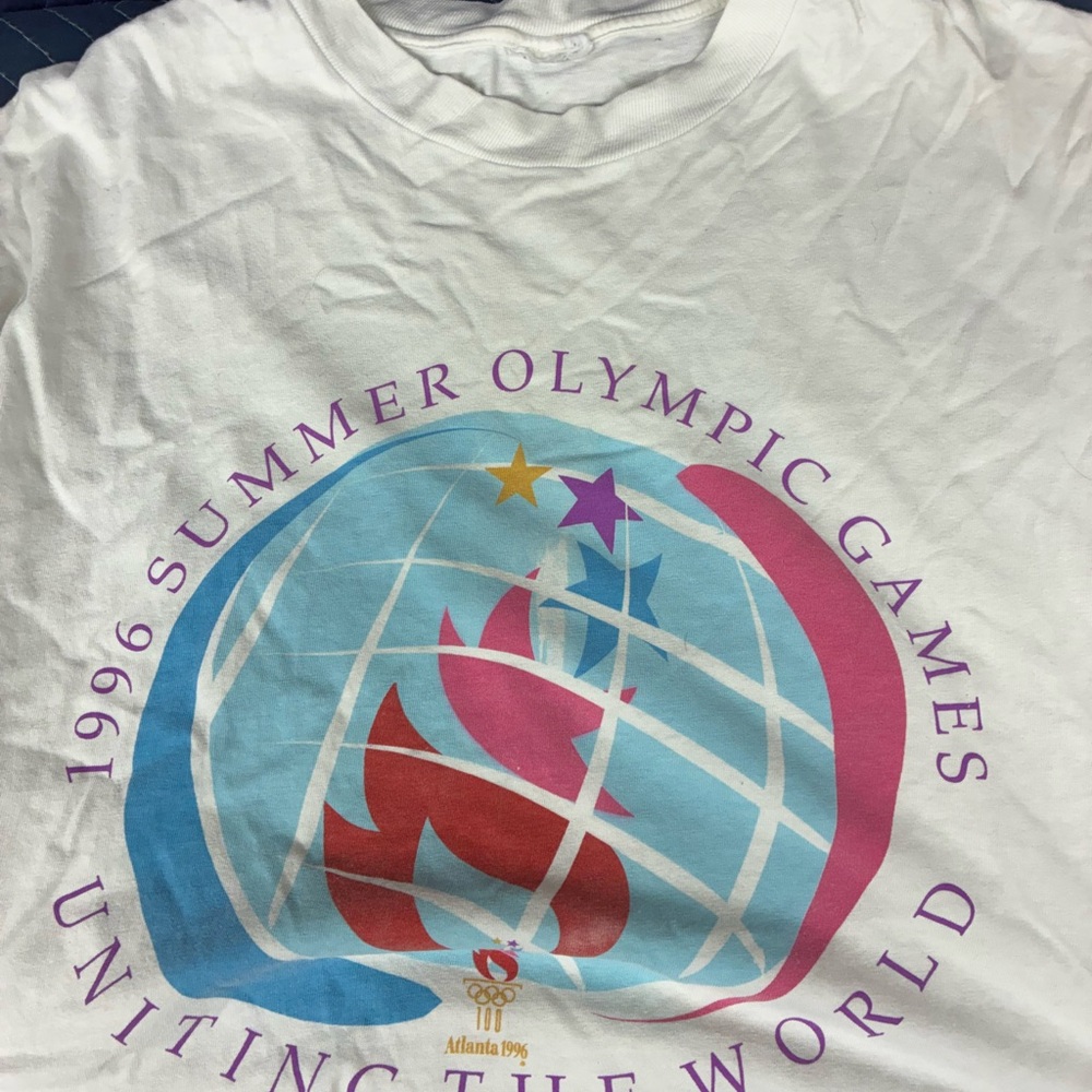 Vintage 1996 Summer Olympic Games White T-Shirt